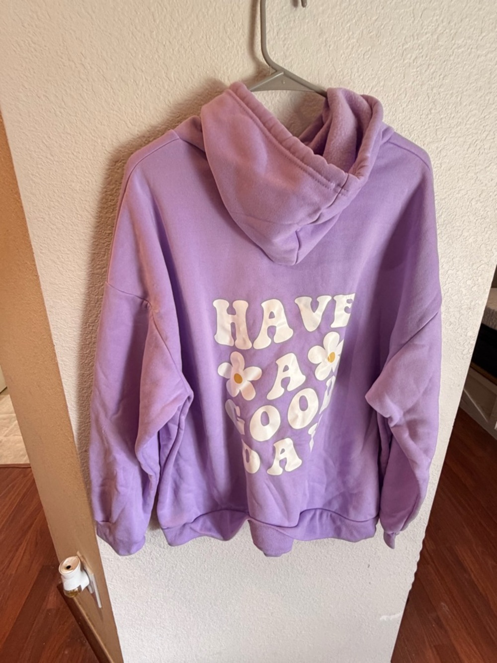 SHEIN Lavender Fleece-Lined Hoodie - Lilac Purple